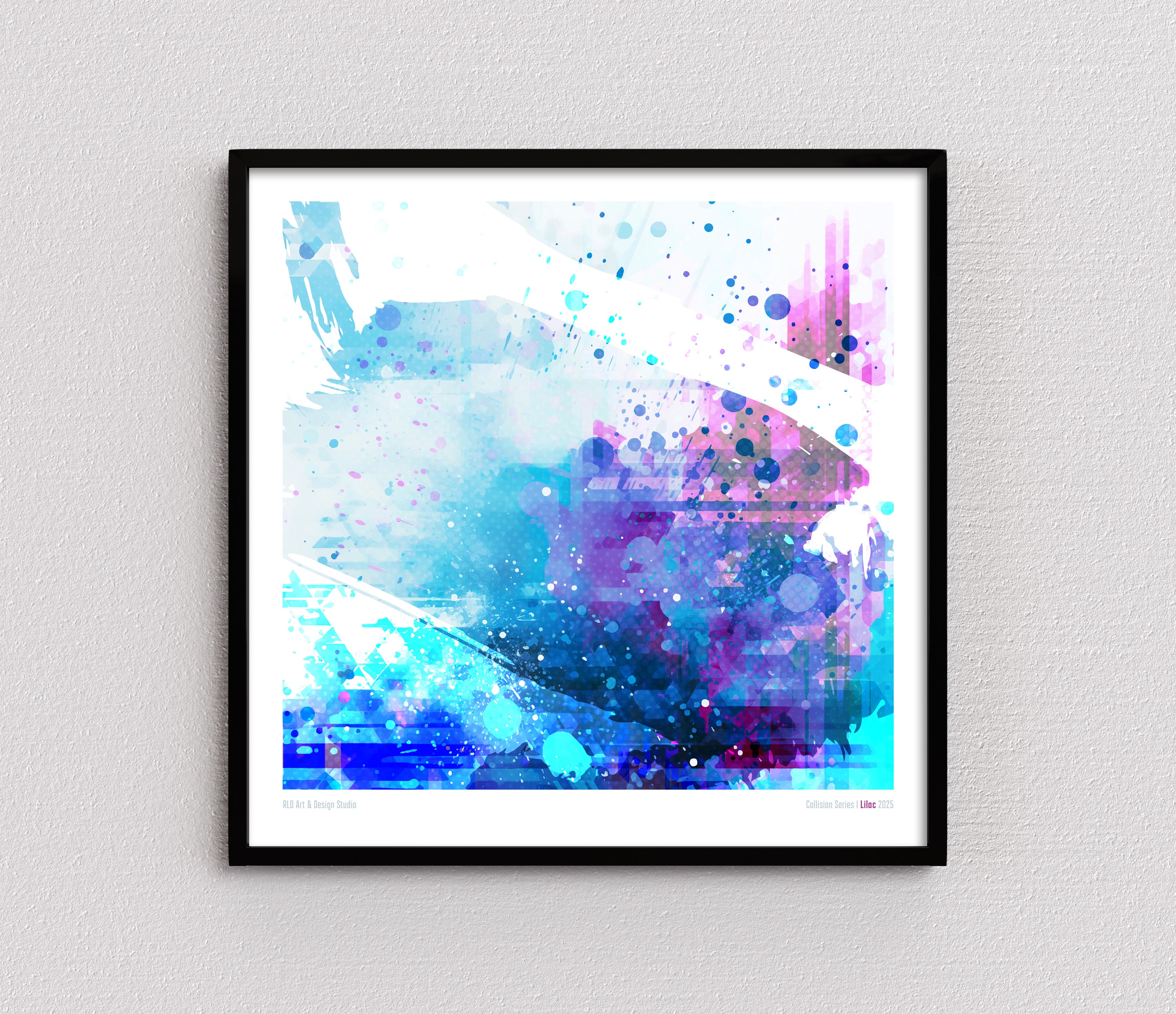 Collision Series II Lilac 2025 Framed Poster Design
