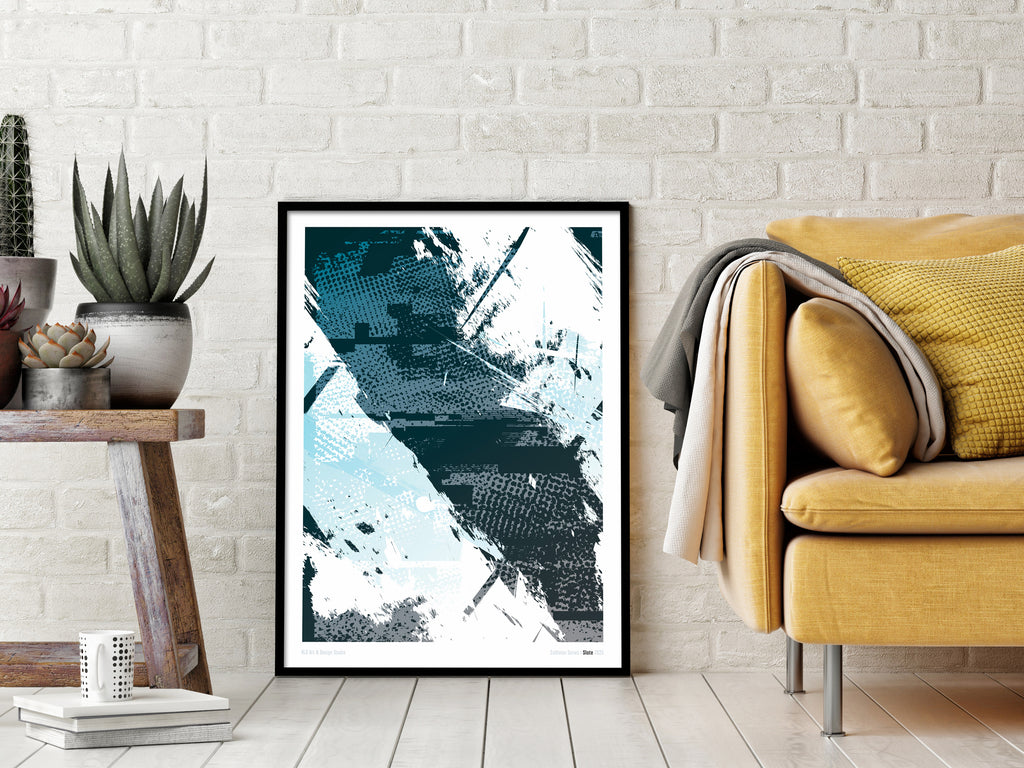 Collision Series I Slate 2025 Framed Poster Design