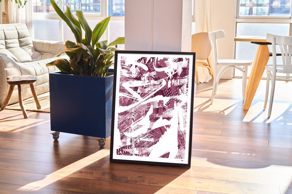 Grunge Series 01 Vinvm Framed Poster