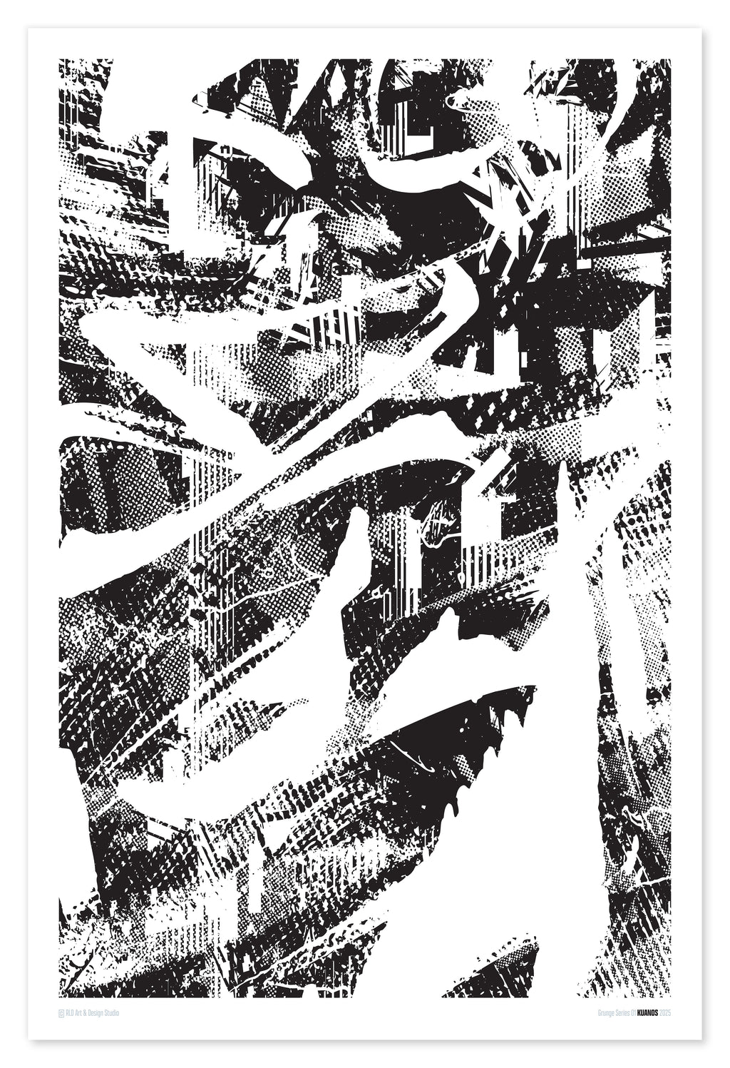 Grunge Series 01 Kuanos Framed Poster