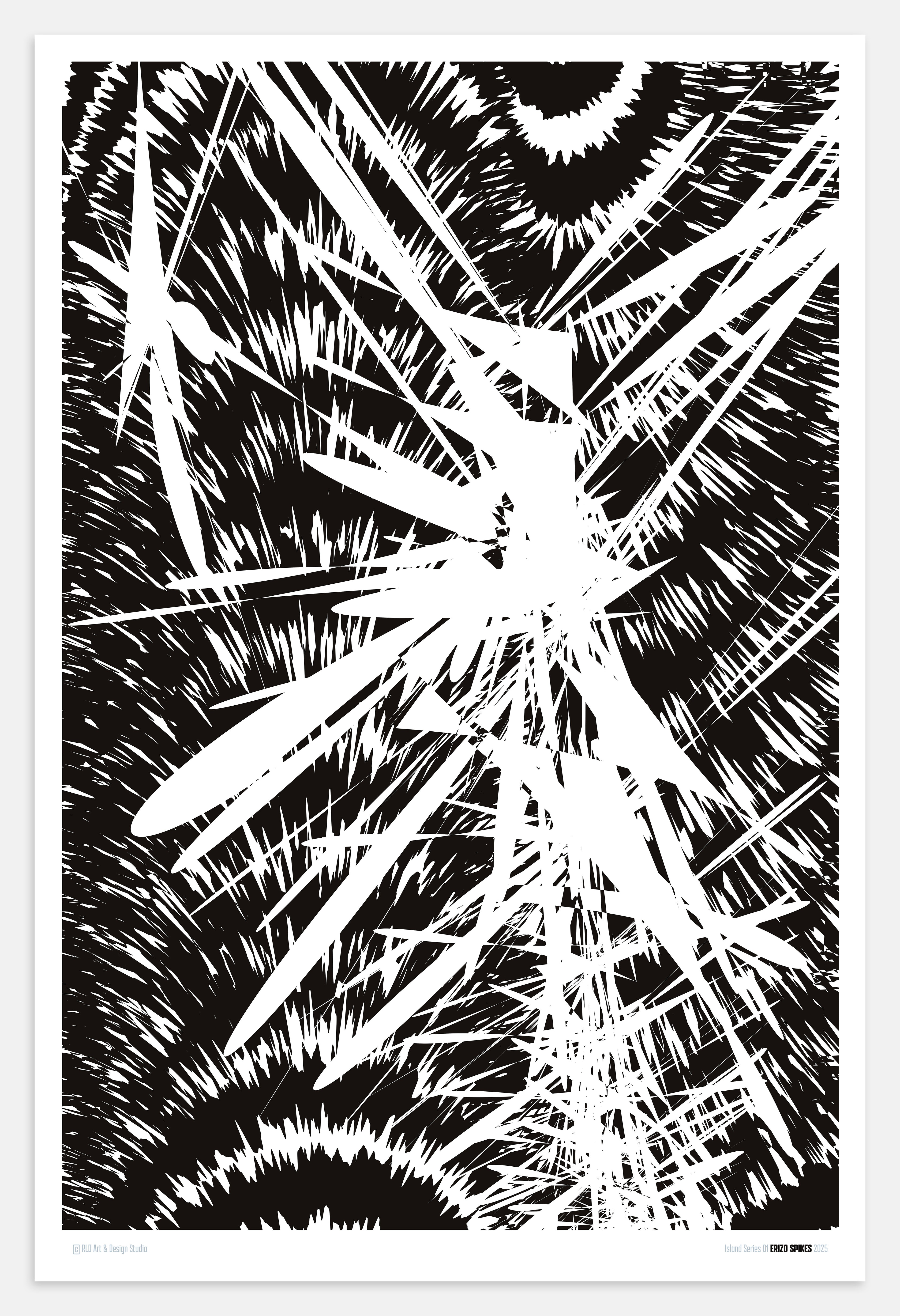 Island Series 01 Erizo Spikes 2025 Framed Poster