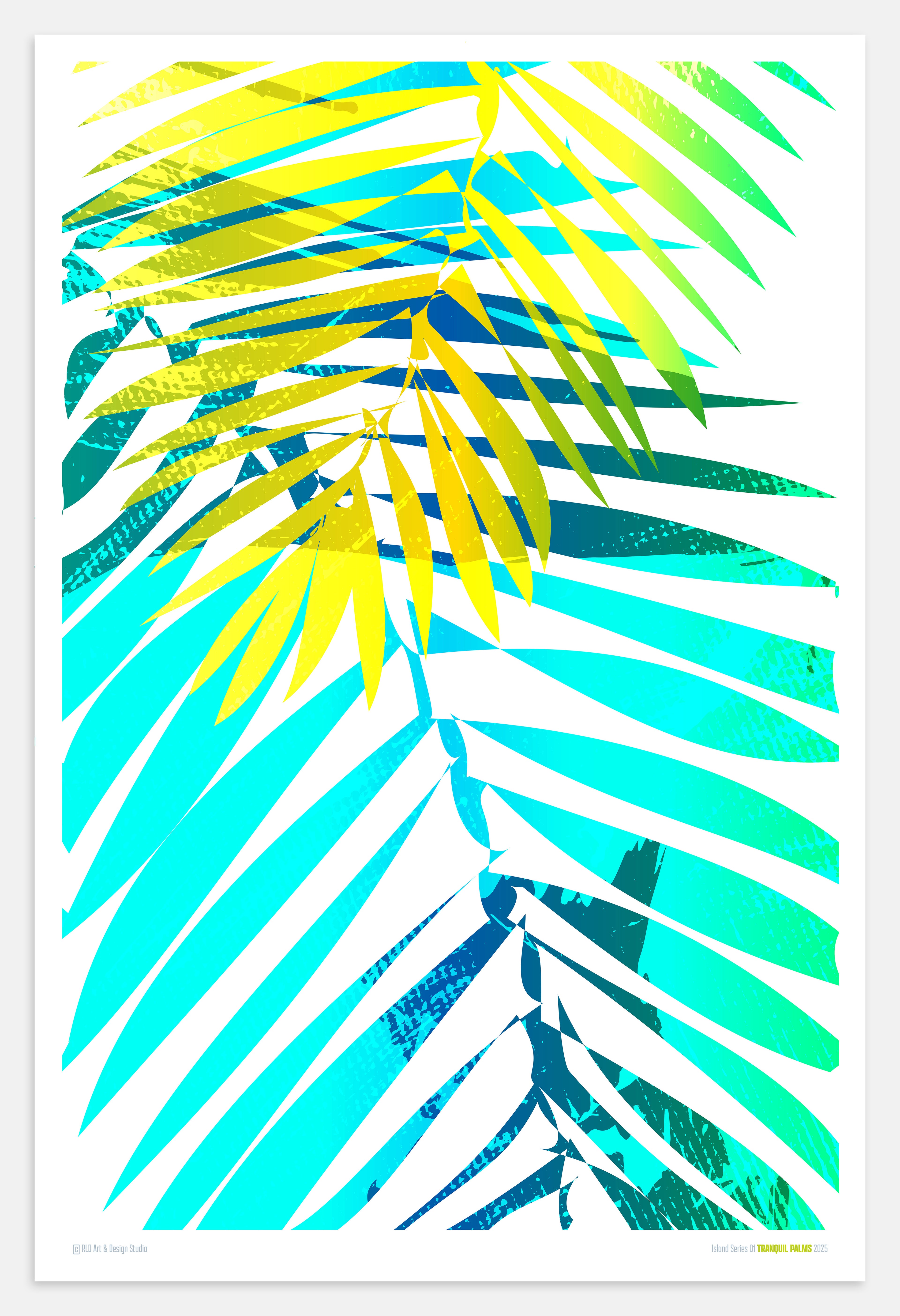 Island Series 01 Tranquil Palms 2025 Framed Poster