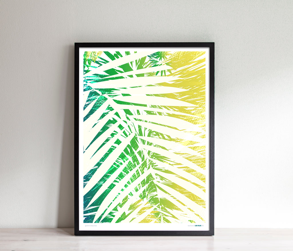 Island Series 01 Lush Palms Poster
