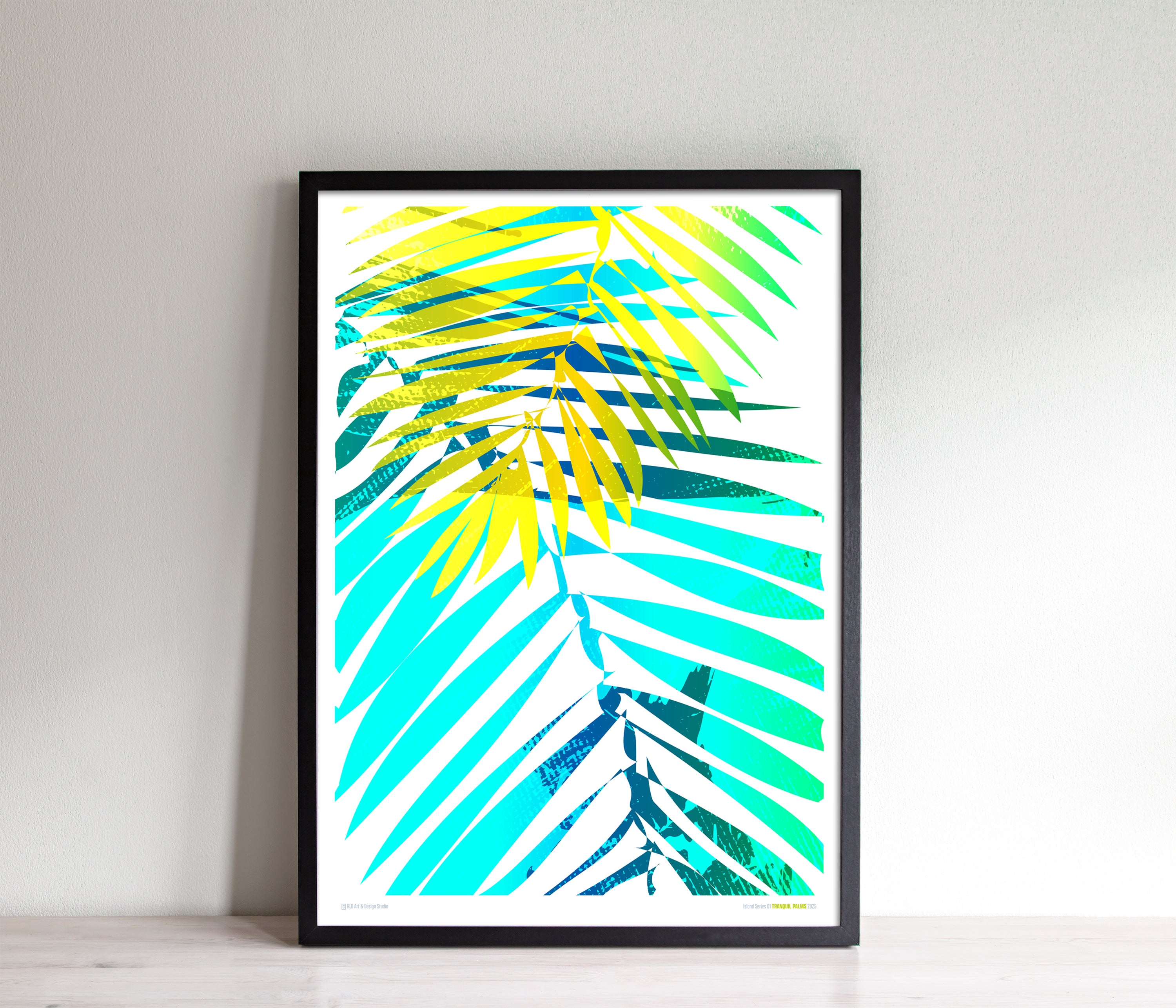 Island Series 01 Tranquil Palms 2025 Framed Poster