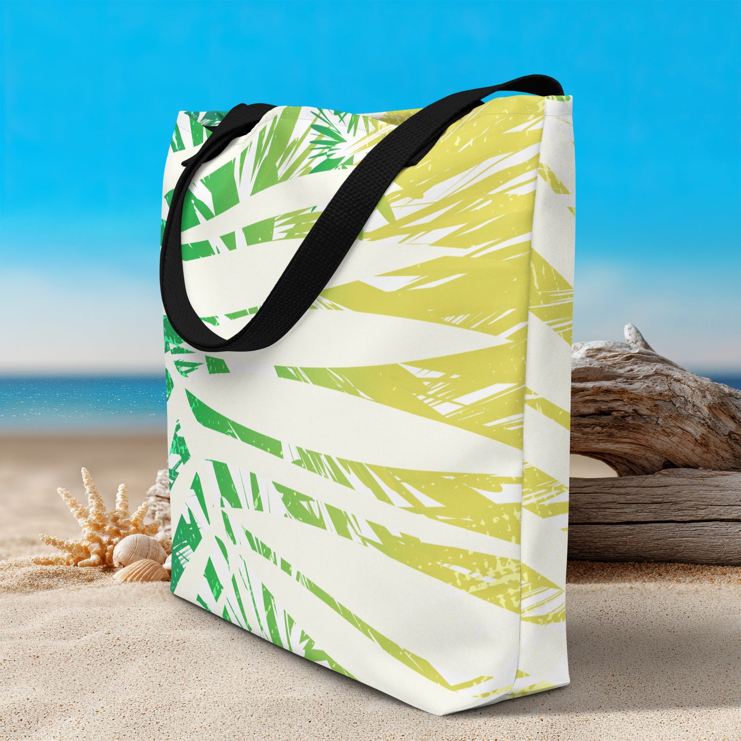 Lush Palms Large Tote Bag